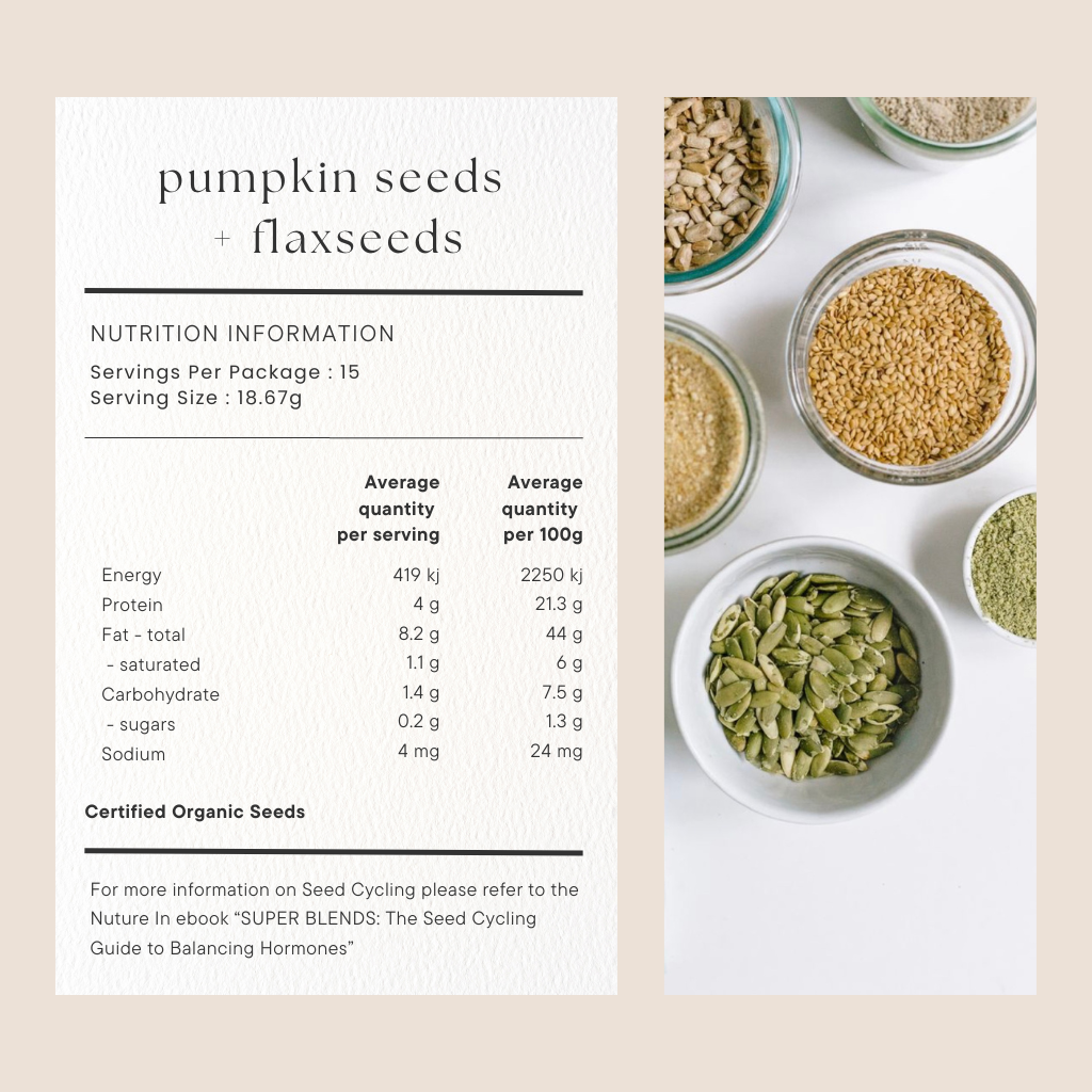 Seed Cycling Natural Blend - 3 month supply