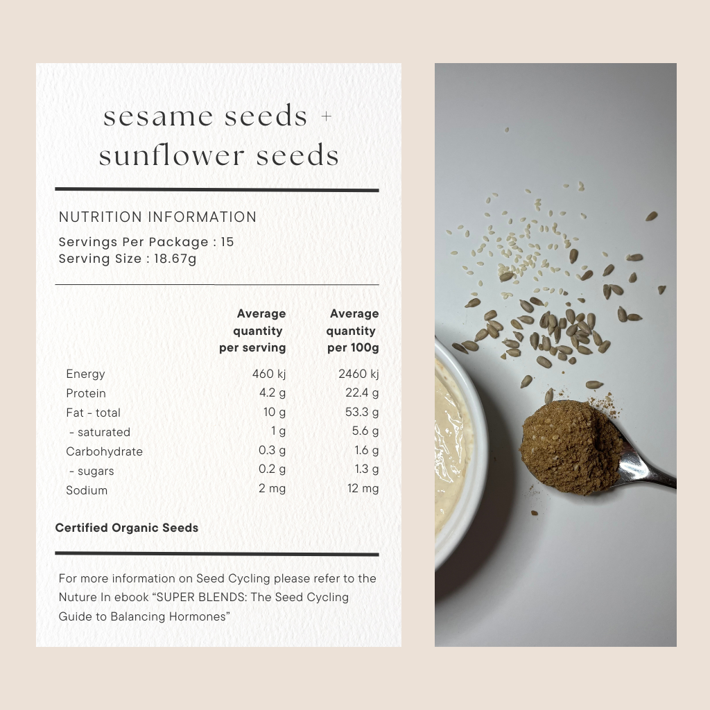 Seed Cycling Natural Blend - 1 month supply